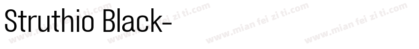 Struthio Black字体转换